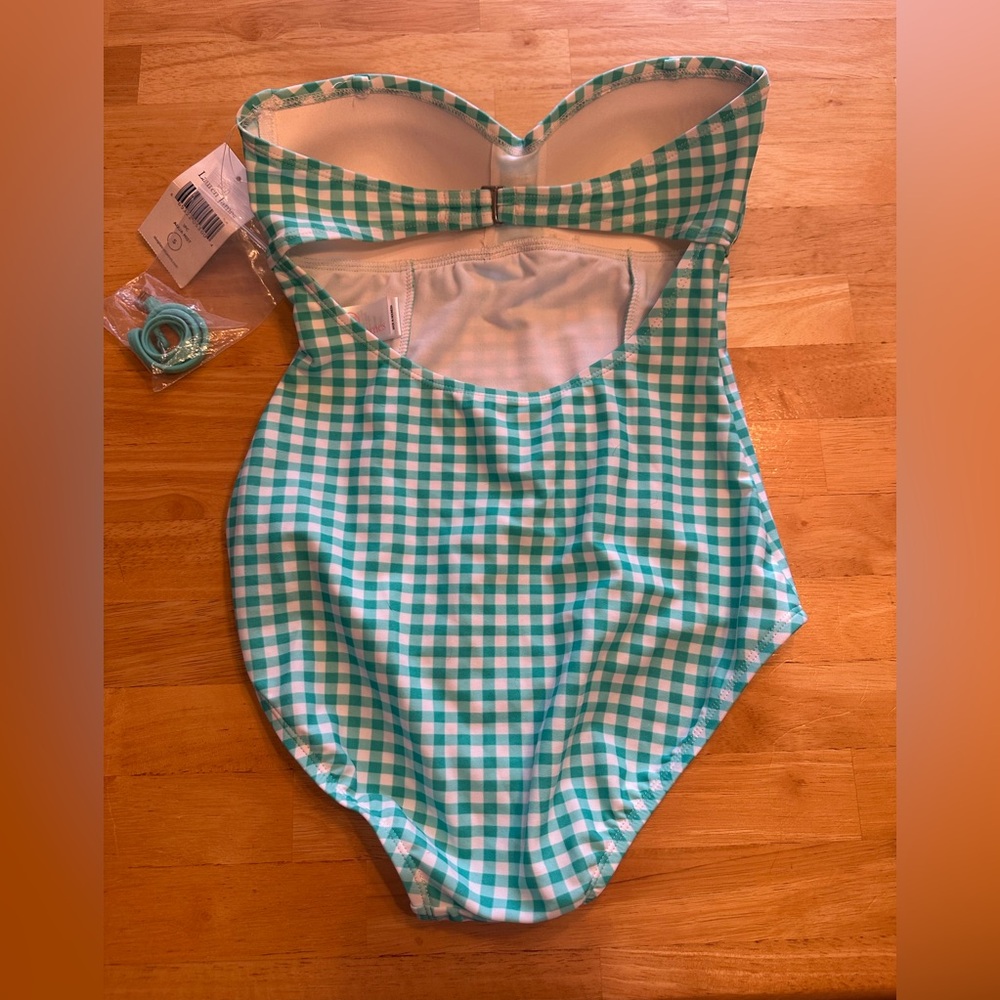 Lauren James Gingham One-Piece Swimsuit – Size S – NWT - Picture 2 of 5